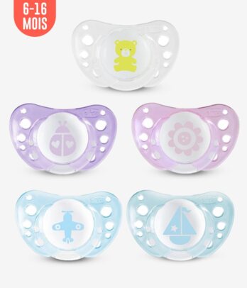 Sucettes Physio Air Silicone 6-16M unisexe