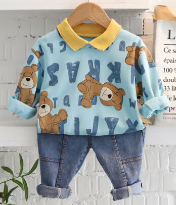 Ensemble 2 pièces a motif ourson