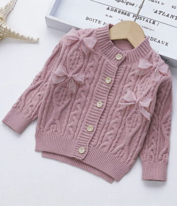 Gilet tricot fillette