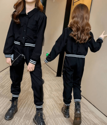 Tenue noir casual pour fille