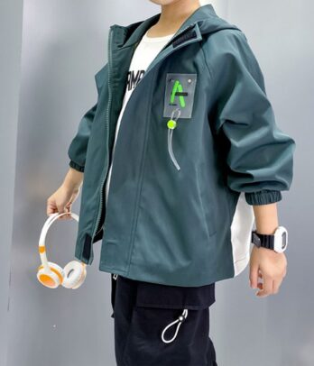Veste verte oversized pour garçon