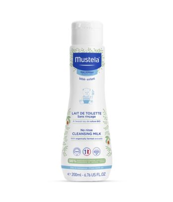 Lait de toilette mustela sans rinçage a l'avocat BIO - 200 ML