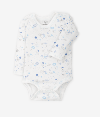 Body blanc à motifs
