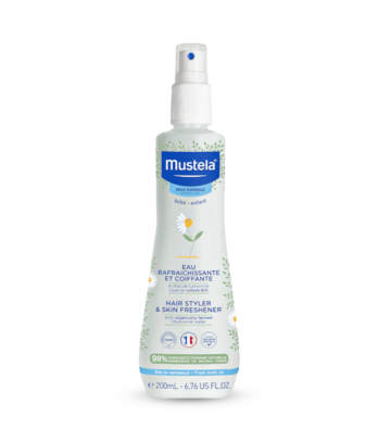 Eau rafraichissante et coiffante a la camomille MUSTELA
