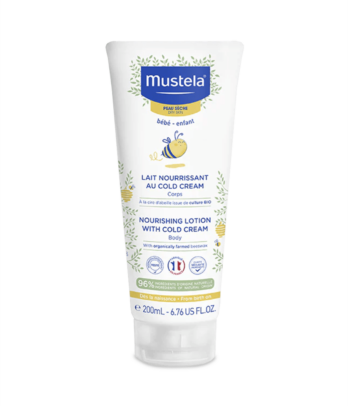 Lait nourrissant mustela à la cire d'abeille BIO - 200ML