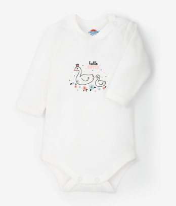 Body pour nouveau-né couleur blanche