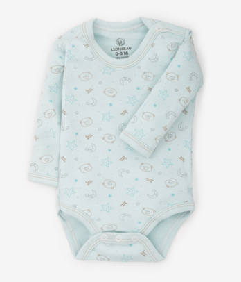 Body vert a petit motif pour bébé