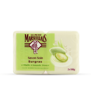 Savon surgras à l'huile d'amande douce - Le Petit Marseillais - 2*100 g
