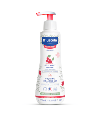 Gel lavant Mustela apaisant au schisandra BIO peau très sensible 300 ML