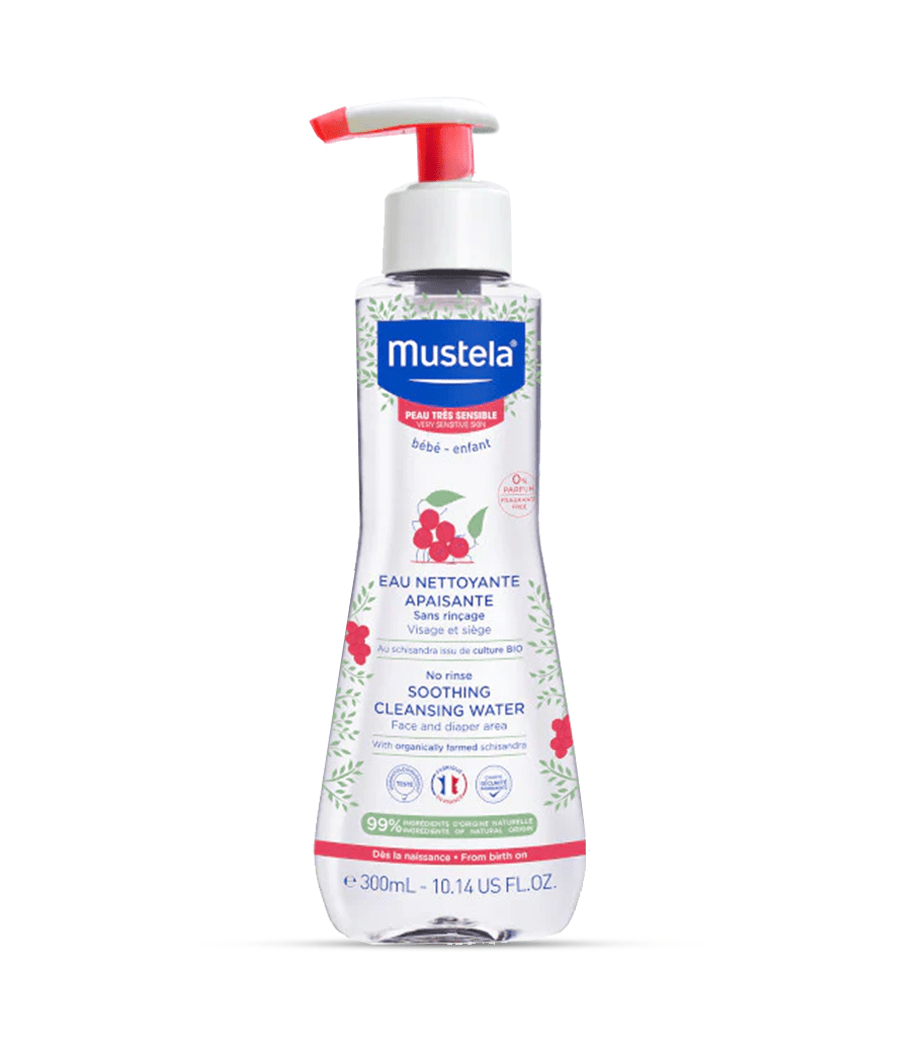 eau nettoyante mustela copie Eau nettoyante apaisante peau très sensible Mustela 300ml – Image 1