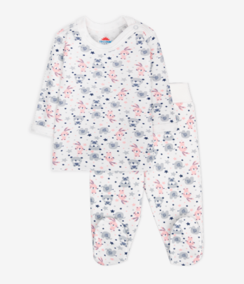 Ensemble de t-shirt + pantalon fermé pour nouveau-né