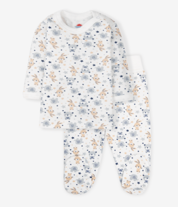Ensemble de t-shirt + pantalon fermé 100% en coton bio