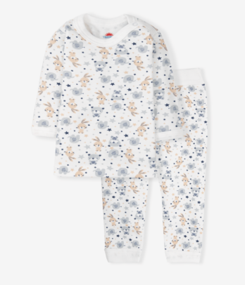 Pyjama de deux pièces 100% en coton bio