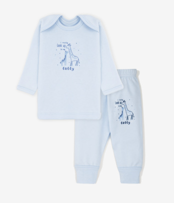 Ensemble deux pièces haut et pantalon pour bébé garçon couleur Bleu