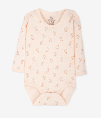 Body saumon à petits motifs