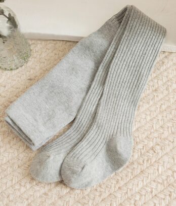 Bas gris pour fille