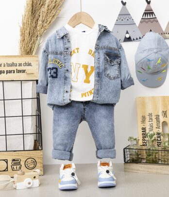 Tenue trois pièces style décontracté pour garçon