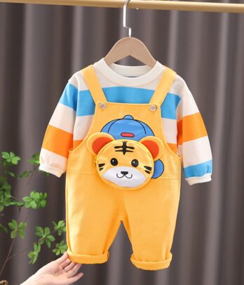 Ensemble deux pièces jaune 'Bébé Tigre'