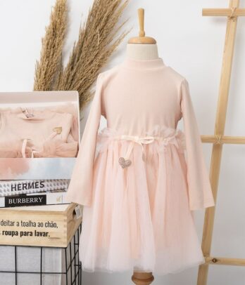 Robe tutu rose à volants