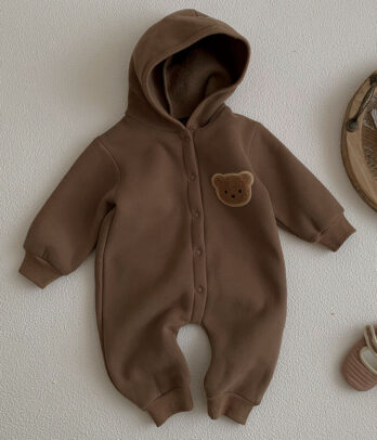 Barboteuse 'Ourson' à capuche