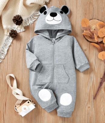 Barboteuse "Little Bear" grise