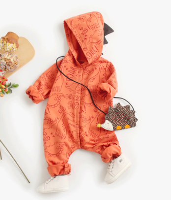Combinaison orange pour bébé