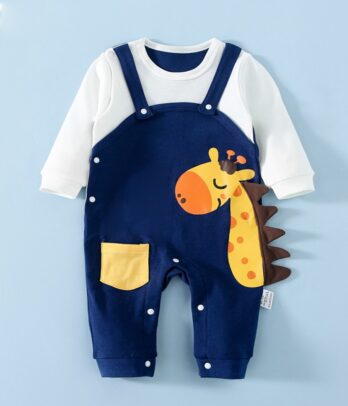 Barboteuse stylée motif 'Girafe'