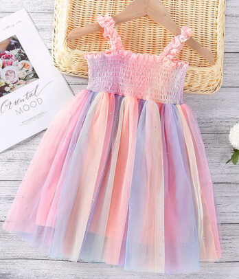 Robe décolletée "Mondes des licornes"