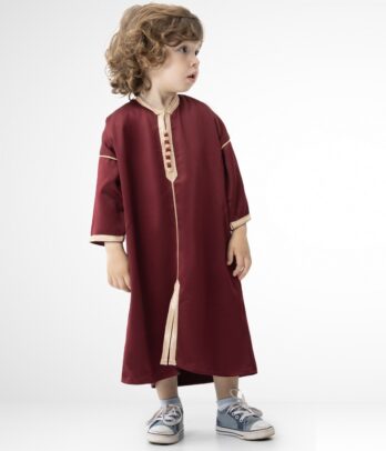 Djellaba bordeaux unisex