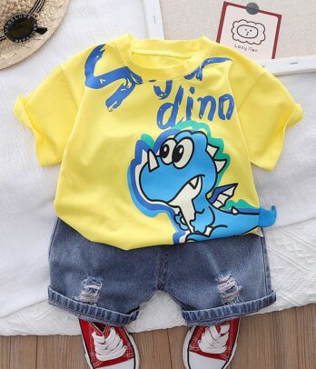 Tenue dinosaure sympa composé de 2 pièces