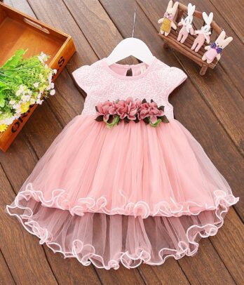 Robe princesse rose élégante