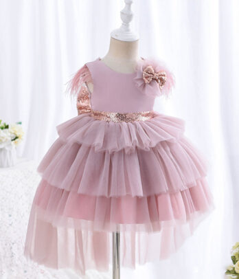 Robe princesse rose pour filles
