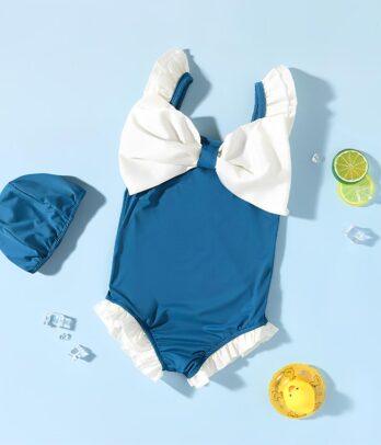 Maillot de bain d'une pièce à volants