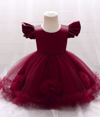 Robe bordeaux élégante