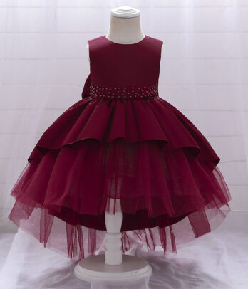 Robe princesse bordeaux pour filles