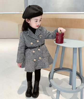 Robe manteau en laine 