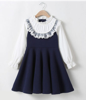 Robe preppy bleue nuit