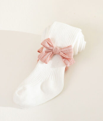 Bas collant blanc pour fille