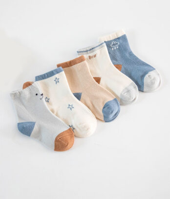Lot de 5 chaussettes unisexe à motifs