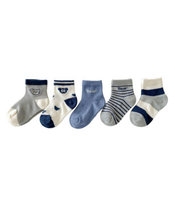 Lot de cinq chaussettes pour garçon