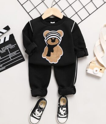 Ensemble de jogging noir unisexe
