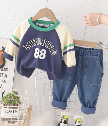 Ensemble casual de deux pièces pour garçons