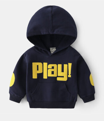 Hoodie bleu nuit à capuche