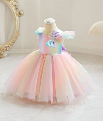 Robe princesse à noeuds papillon