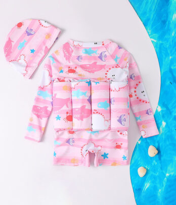 Maillot de bain avec bouée intégrée pour fillettes