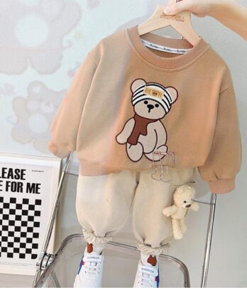 Ensemble ourson pull et pantalon pour garçon
