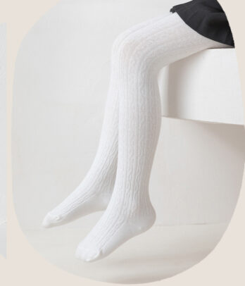 Collants blanc pour fillette