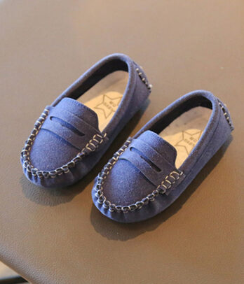Mocassins bleus pour garçons
