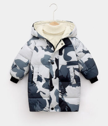 Doudoune style camouflage pour garçon