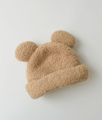 Bonnet oreilles d'ours de couleur beige